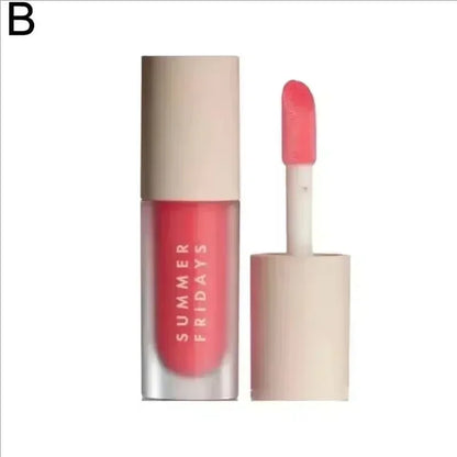 Fashion Summer Fridays Cherry Pink Sugar Vanilla  Lip Balm Moisturizing Lipstick Set Soft Tube Mirror Lip Gloss Lip Makeup Care