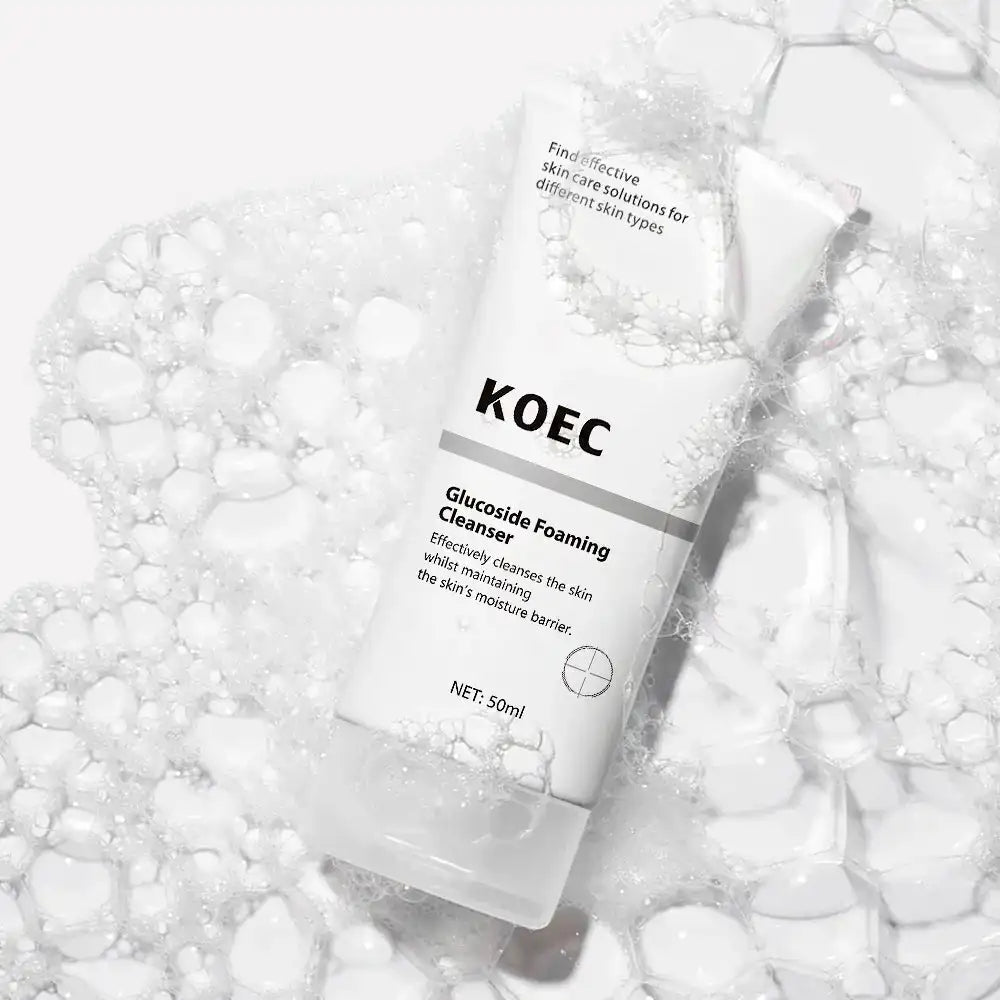 50ml KOEC Glucoside Foaming Cleanser Effective Cleanse Low-Foaming Oily Skincare Remain Moisture Coco-Glucoside Decyl-Glucoside