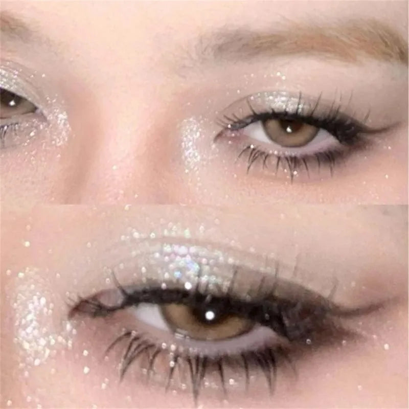 Diamond Monochrome Highlighter Eyeshadow Palette Chameleon Metallic Green Brighten Eye Shadow Fine Flash Eye Makeup Cosmetic