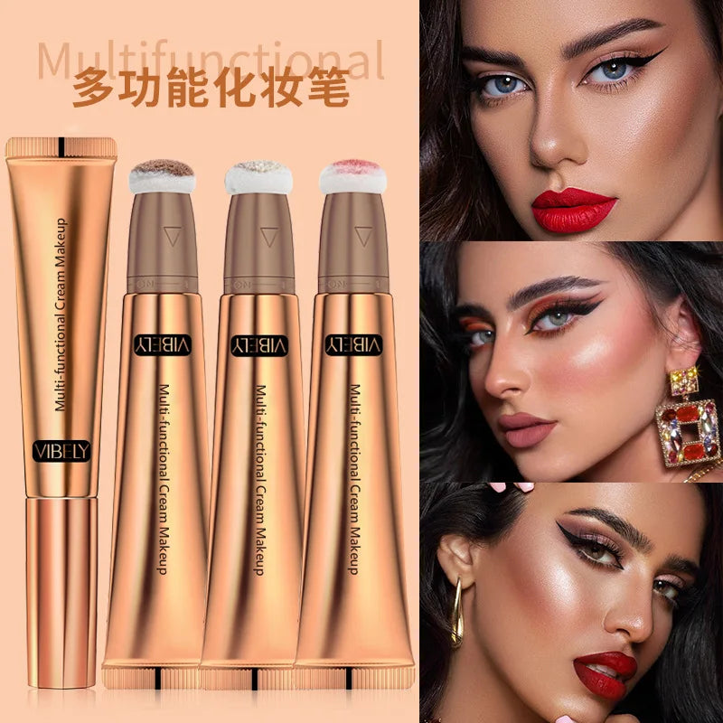 VIBELY High-gloss Concealer and Contouring Stick, brightening, three-dimensional, slimming face, Shadow Blush, multi-functional