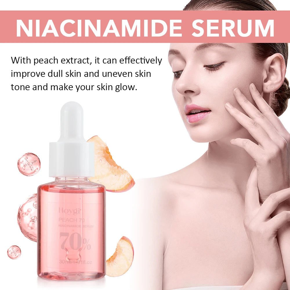 30ml Niacinamide Serum Melanin Removal Fade Melasma Dark Spots Corrector Shrink Pores Hyaluronic Acid Moisturizing Skin Care