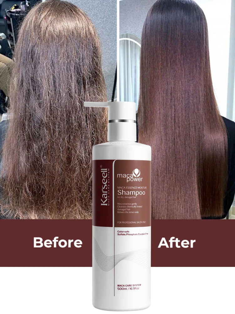 Original Karseell 500ml Moisture Shampoo Argan Oil  Moisturizing Smooth Shampoo Hair Care Set 1/2/3pcs for Dry and Damaged Hair