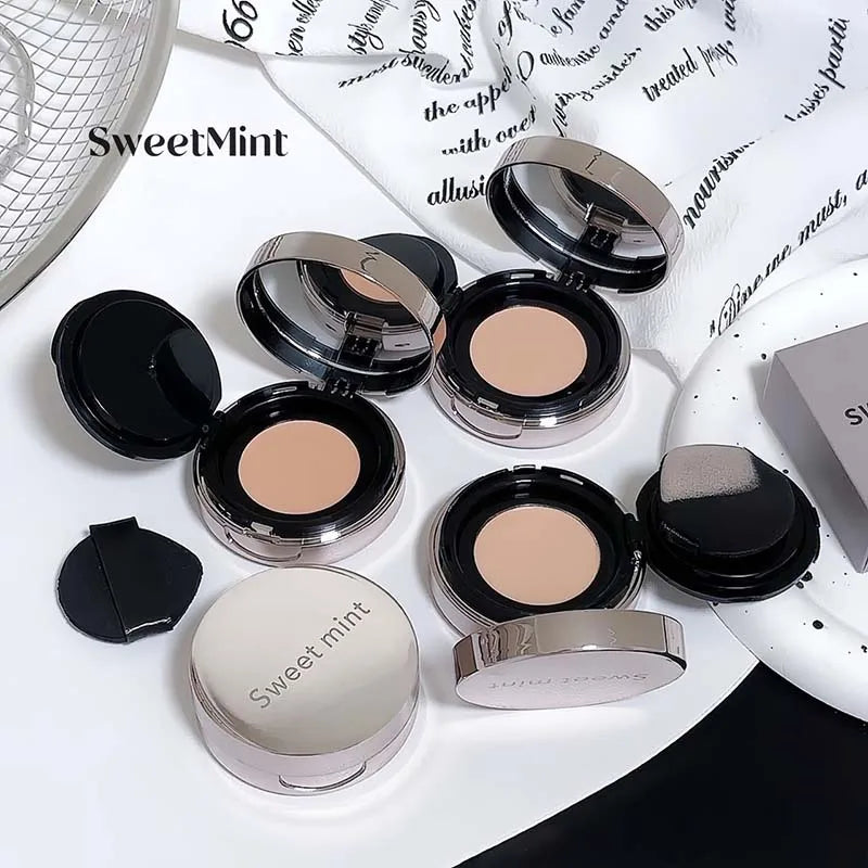 Sweet Mint Moisturizing Foundation Cream Air Cushion Makeup base Brighten Face Natural Hydrating Concealer Foundation For Woman