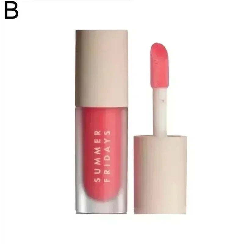 Fashion Summer Fridays Cherry Pink Sugar Vanilla  Lip Balm Moisturizing Lipstick Set Soft Tube Mirror Lip Gloss Lip Makeup Care