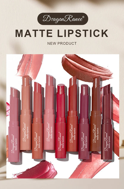 Lipstick Matte Matte Non-Fading Moisturizing European and American Makeup Lipstick Velvet Matte Lipstick Waterproof Not Easy to Fade Matte Lipstick Lipstick