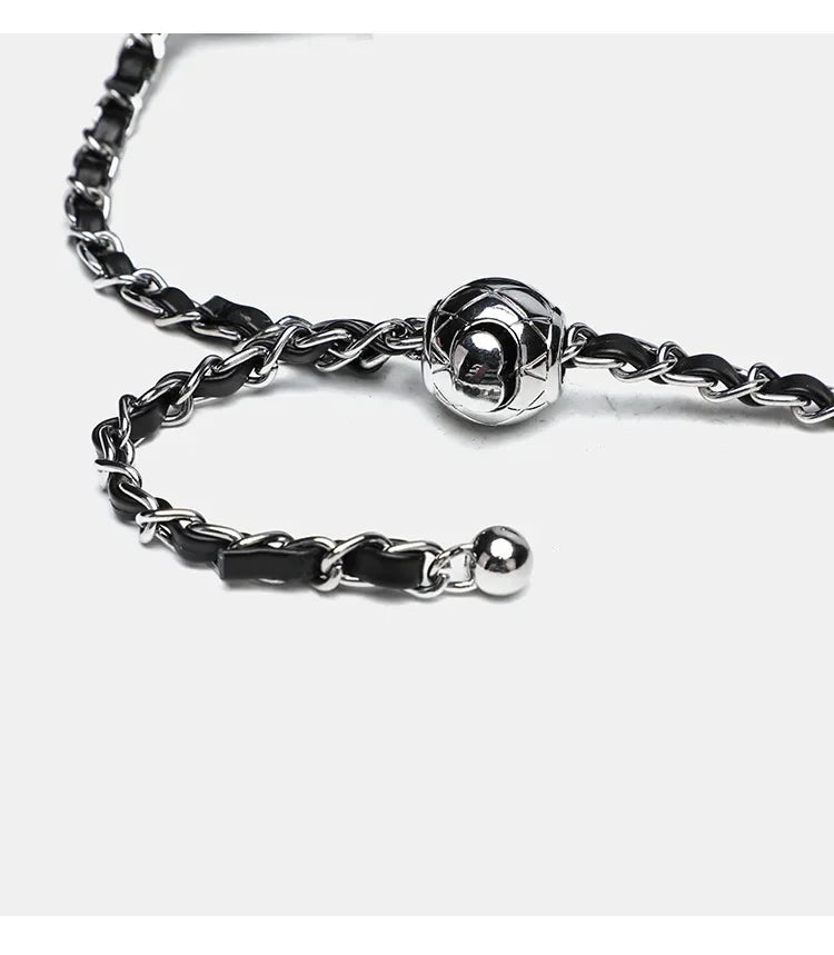 2024 New Luxury Fashionable Genuine Leather Chain Shoulder Bag Envelope Style Lightweight Women's Small Bag Soft Texture