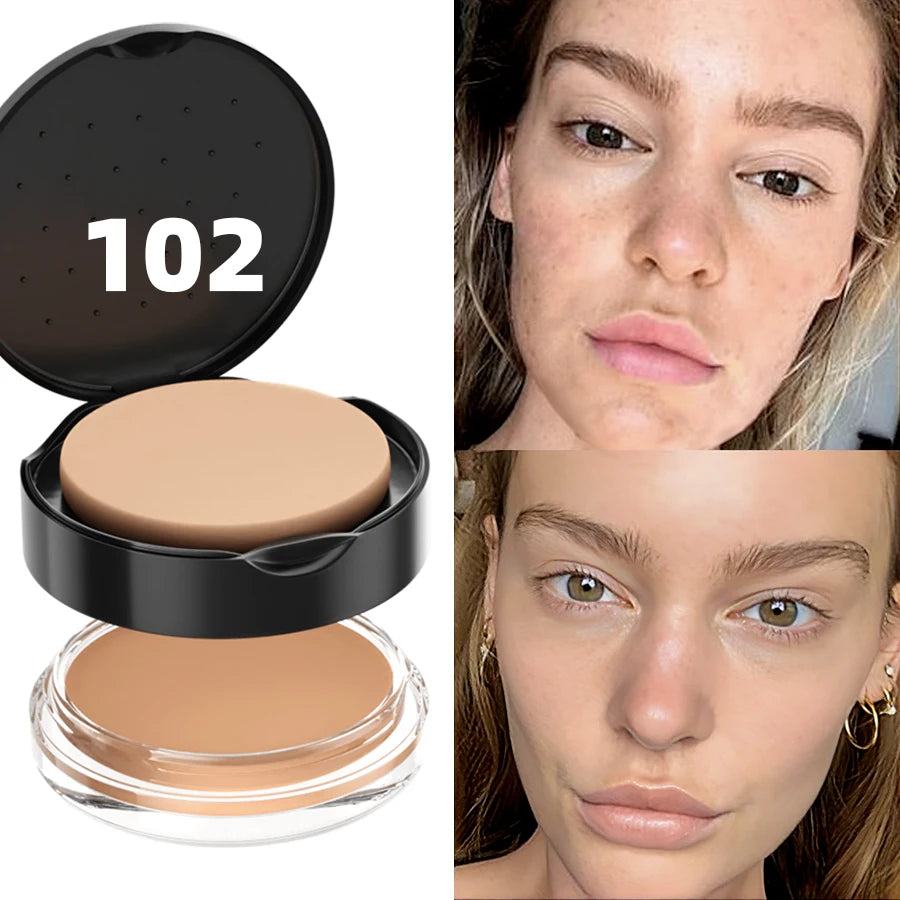 9-Color High Coverage 1pc Foundation Concealer Cover Anti Dark Circle Freckle Long Lasting Waterproof BB Cream Face Makeup Base