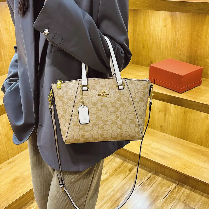 Elegant Women Top Handle Bag Geometric Pattern Tote Bags Women Underarm Bags Ladies Crossbody Bag Hot Popular Style Handbags