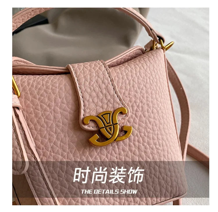 2025 New Arrival! Small Bucket Bag with Chic Design - Lightweight, Versatile Shoulder/Crossbody Carry, Small Fresh Aesthetic