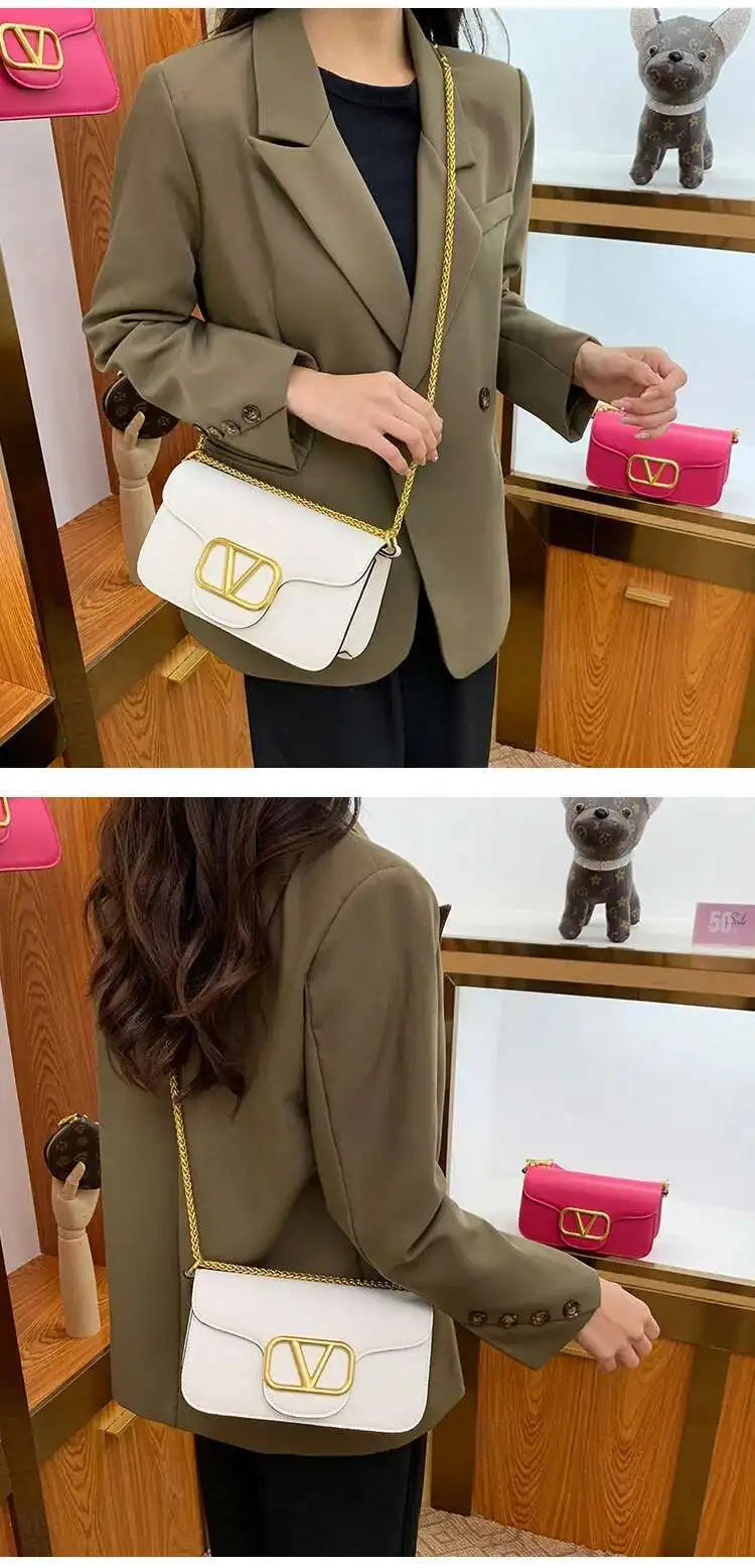 2025 New Underarm Women's Handbag Chain Shoulder Crossbody Bag Fashionable And Versatile High-quality Women's Bag Bolsa Feminina