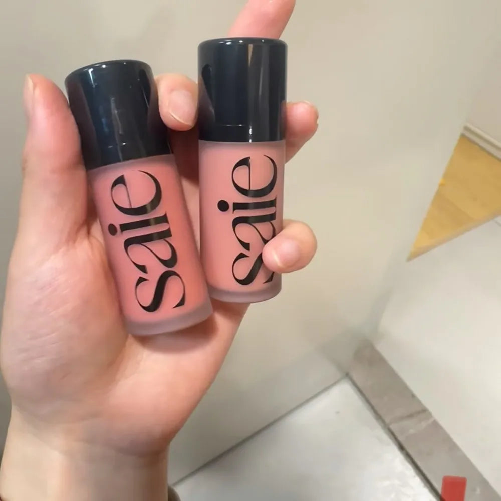 Saie Liquid Blush Velvet Matte Waterproof Lasting Blusher Starglow Glossy Gel Highlighter Natural Pigment Makeup Soft Texture