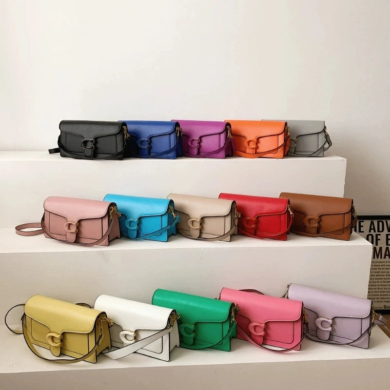 Luxury Fashion Women's Chain Handbag PU Leather Girls Shoulder Messenger Bag Brand lightweight Commuting Bag Tassel Square Bag