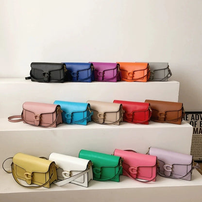 Luxury Fashion Women's Chain Handbag PU Leather Girls Shoulder Messenger Bag Brand lightweight Commuting Bag Tassel Square Bag