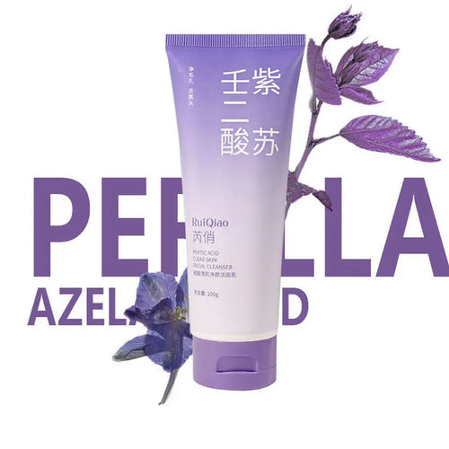 Perilla Essence Facial Cleanser Deep Cleaning Gentle Oil Control Refreshing Acne Removal Shrink Pores Cleanser Face Skin Care