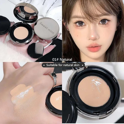 Sweet Mint Moisturizing Foundation Cream Air Cushion Makeup base Brighten Face Natural Hydrating Concealer Foundation For Woman