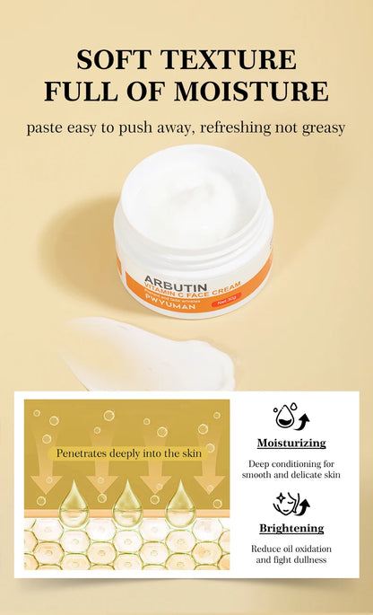 Vitamin C Whitening Freckles Cream Remove Dark Spots Melasma Niacinamide Lighten Melanin Anti-aging Brighten Skin Care Products