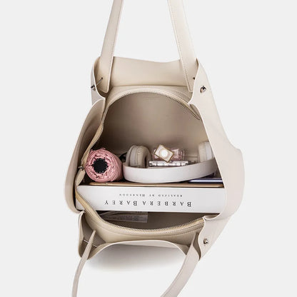 zara Women's Bag New Tote Bag College Style Portable Large Capacity All-in-one Commuter Shopping Bag