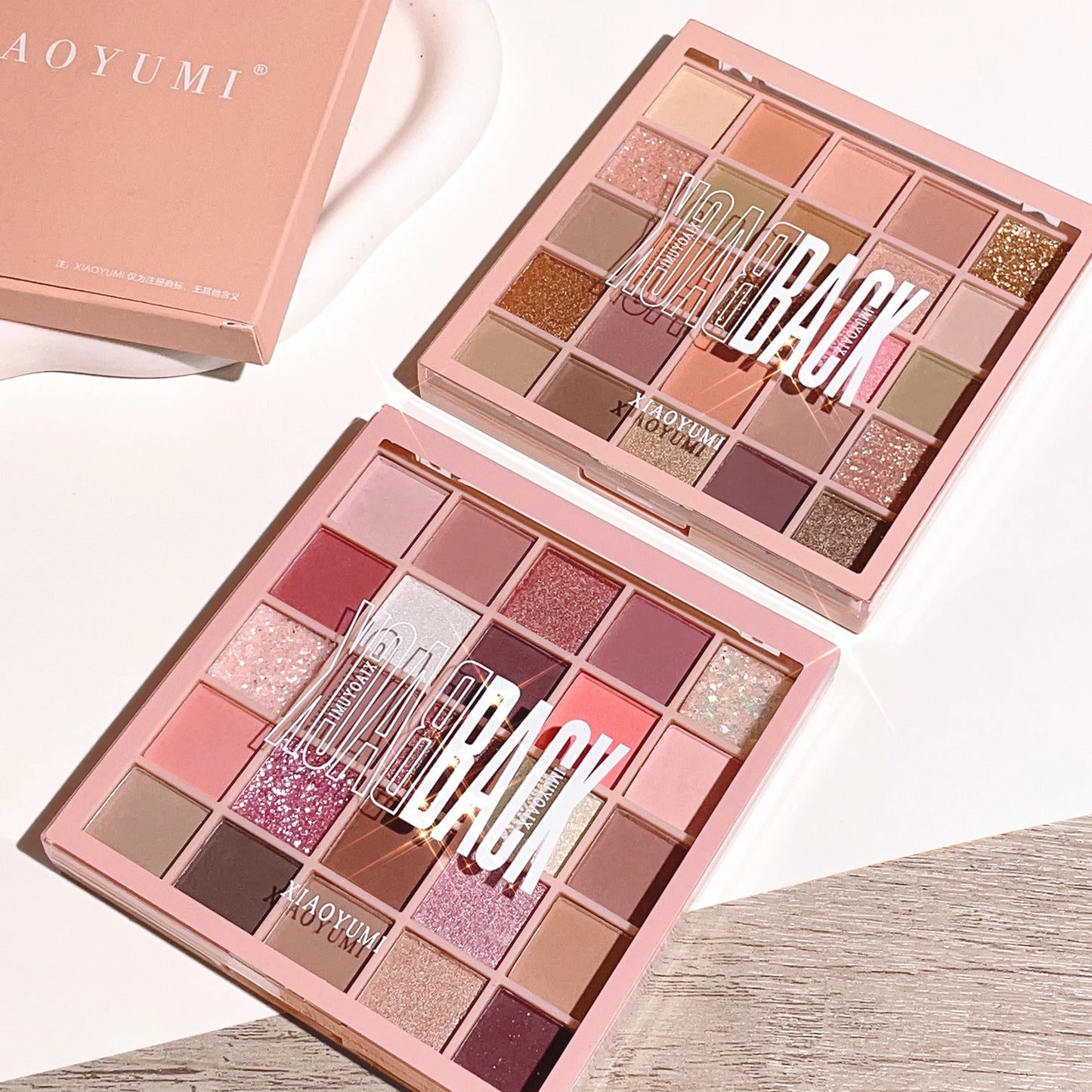 25 Colors Eyeshadow Palette High Gloss Cement Grey Rose Brown Color Tone Matte Glitter Daily Makeup Dry Rose Eyeshadow For Music