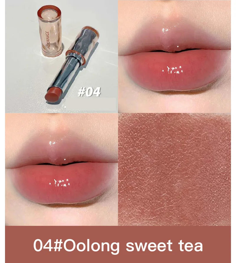HERORANGE delicate and beautiful, mirror light lipstick, light makeup, lip gloss, long-lasting moisturizing without fading