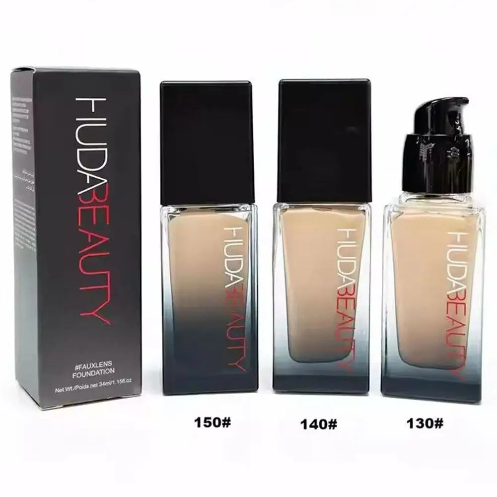 New Huda Beauty Flawless Liquid Foundation powder Lasting No Shedding Makeup Control Oil Locking Moisture Create Zero Pore Base
