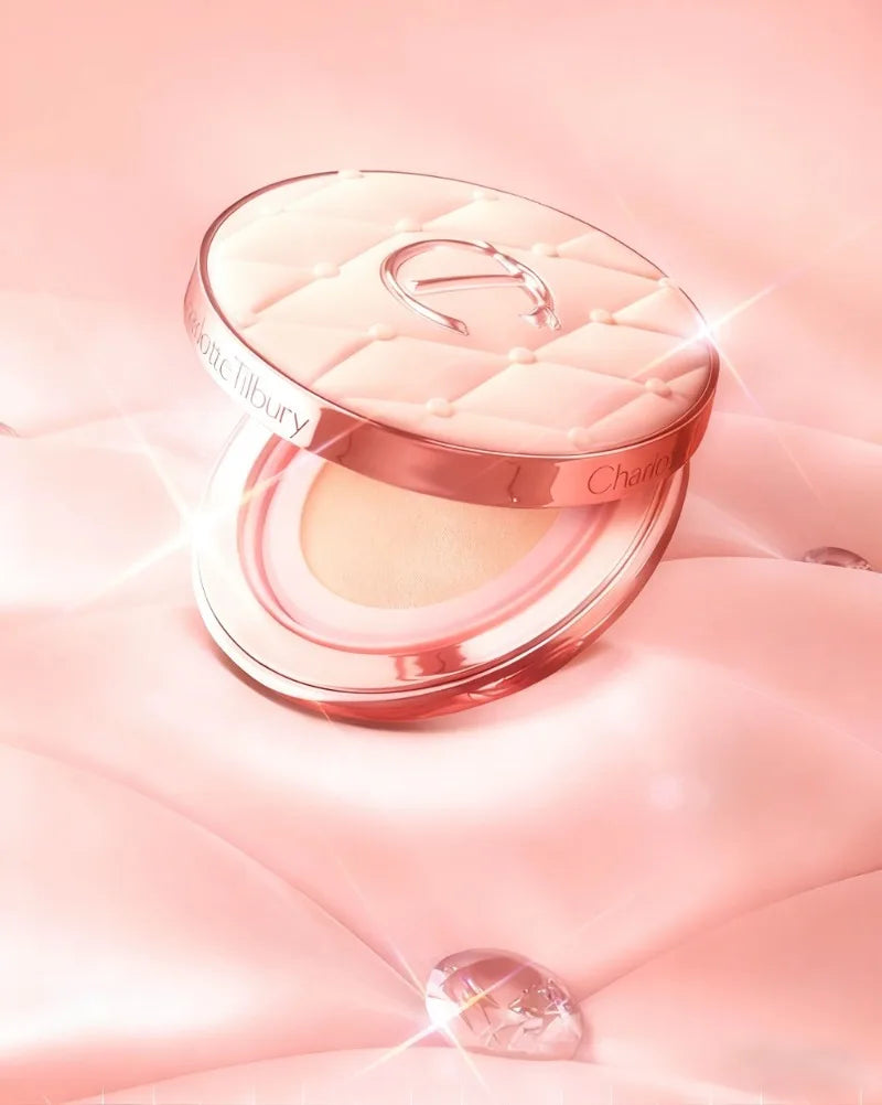 Charlotte Tilbury Heart Shape Double Splicing Two Colors Powder Blusher Powder Unique Design Makeup Products Star Powder Blusher