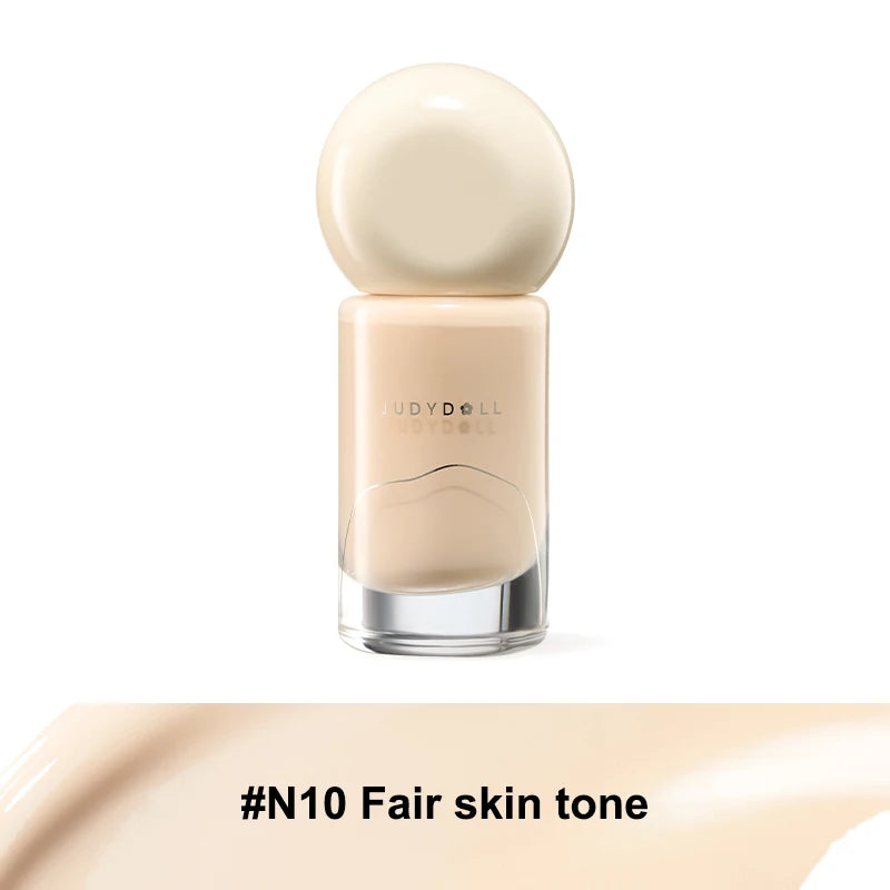 Judydoll Oil-Control Foundation, Long-Lasting, Matte Finish, Full Coverage, Oil-Free, Sweat-Proof, Flawless Skin, Oil Skin