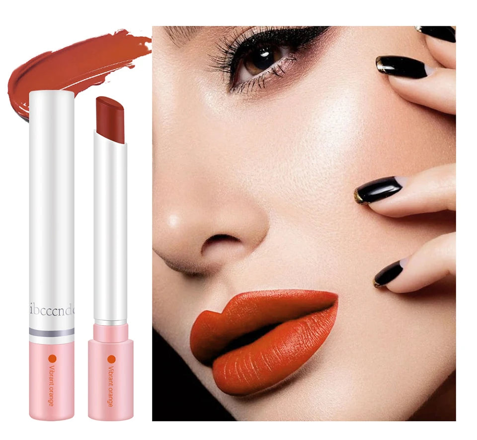 4Colors/set Cigarette Lip Gloss Set Velvet Matte Waterproof Long-lasting Lip Non-Stick Cup Cigarette Lipstick Makeup For Women