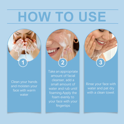 Salicylic Acid Facial Cleanser Deep Cleaning Softening Keratin Exfoliating Oil-Control Moisturizing Gently Face Cleansing Gel