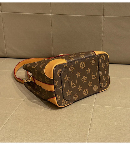 Light luxury brand handbag 2024 new autumn and winter high-end fashion designer bucket bag, single shoulder crossbody bag