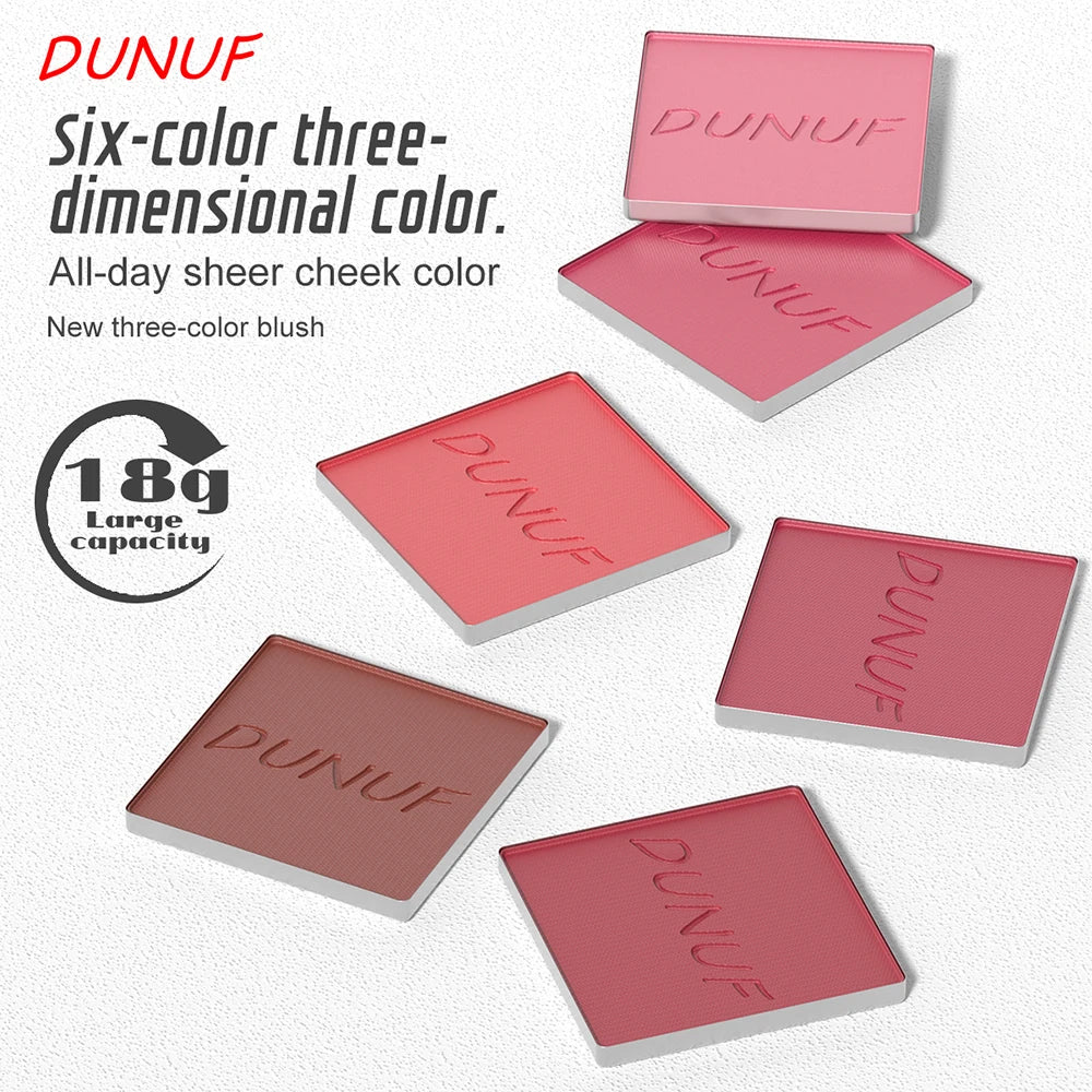 Airflow Powder Blush Palette 6 Color Matte Shimmery Highlighter Bronzer Longwearing High Pigment Waterproof Contour Makeup