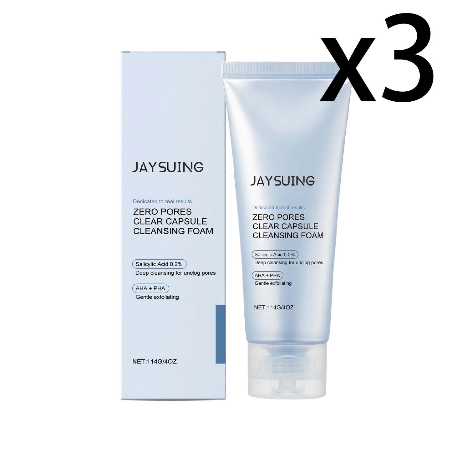 Salicylic Acid Facial Cleanser Deep Cleaning Softening Keratin Exfoliating Oil-Control Moisturizing Gently Face Cleansing Gel