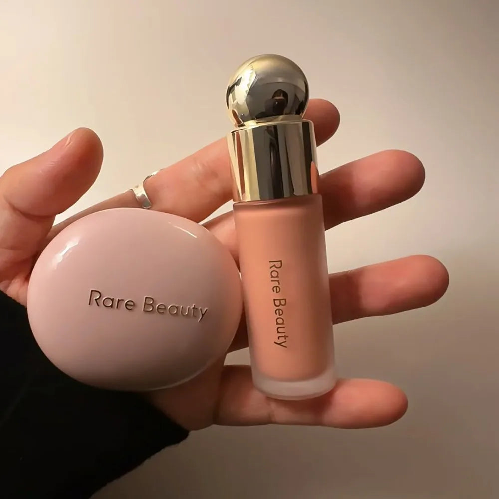 Hot Beauty Liquid Blush Lip Stain Enlighten Powder Portable Makeup Mirror Dual-use Waterproof Lip Glaze Brightening Smooth