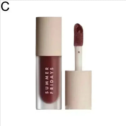 Fashion Summer Fridays Cherry Pink Sugar Vanilla  Lip Balm Moisturizing Lipstick Set Soft Tube Mirror Lip Gloss Lip Makeup Care