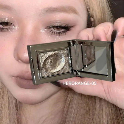 Diamond Monochrome Highlighter Eyeshadow Palette Chameleon Metallic Green Brighten Eye Shadow Fine Flash Eye Makeup Cosmetic