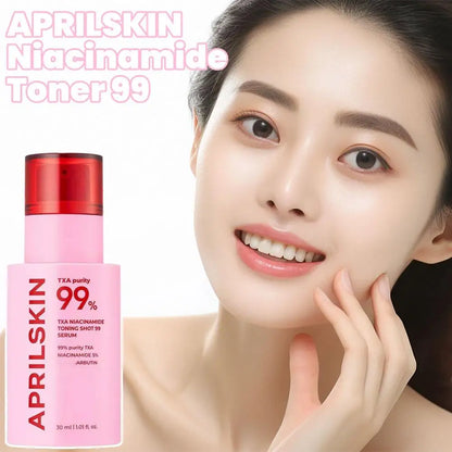 Pink TXA Purity 99% Microneedle Essence Facial Cleanser Toning Shot Serum Niacinamide Deep Cleaning APRILSKIN Korean Facial Skin