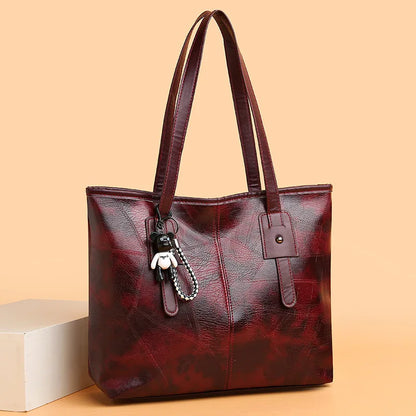 Trendy Women's  New Large Capacity Tote Bag with Horizontal Square Zipper Single Shoulder Handbag