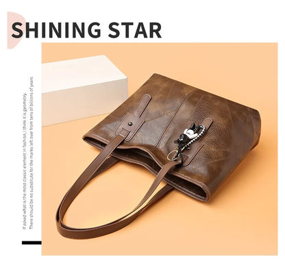 Trendy Women's  New Large Capacity Tote Bag with Horizontal Square Zipper Single Shoulder Handbag