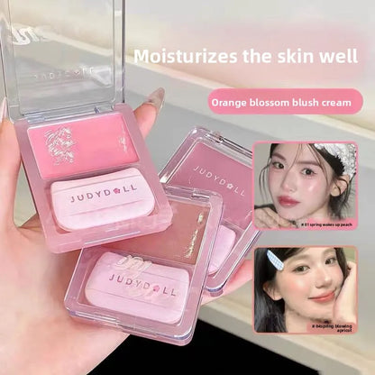 Judydoll Dewy Water Glow Cream Blush & Highlighter Stick Palette - Multi-Use, Buildable Color, Blurring Airy Effect for Face