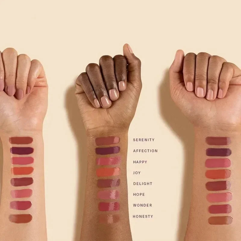 Fashion Luminizer Powdery Powder Blush Liquid Foundation Smooth Lasting Highlight  Lip Gloss Lipstick Nature Smooth Face  Makeup