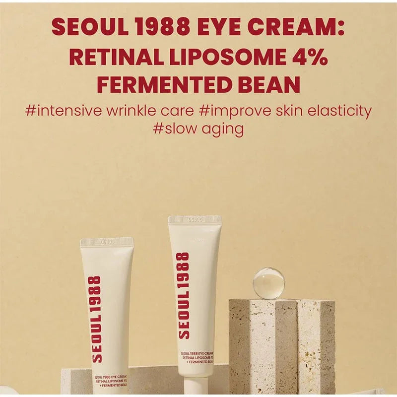 Korean 1988 Retinol Face Care Serum,Black Ginseng Niacinamide Vitamin C Moisturizing Firming Ampoule,Anti Aging Wrinkle Skincare
