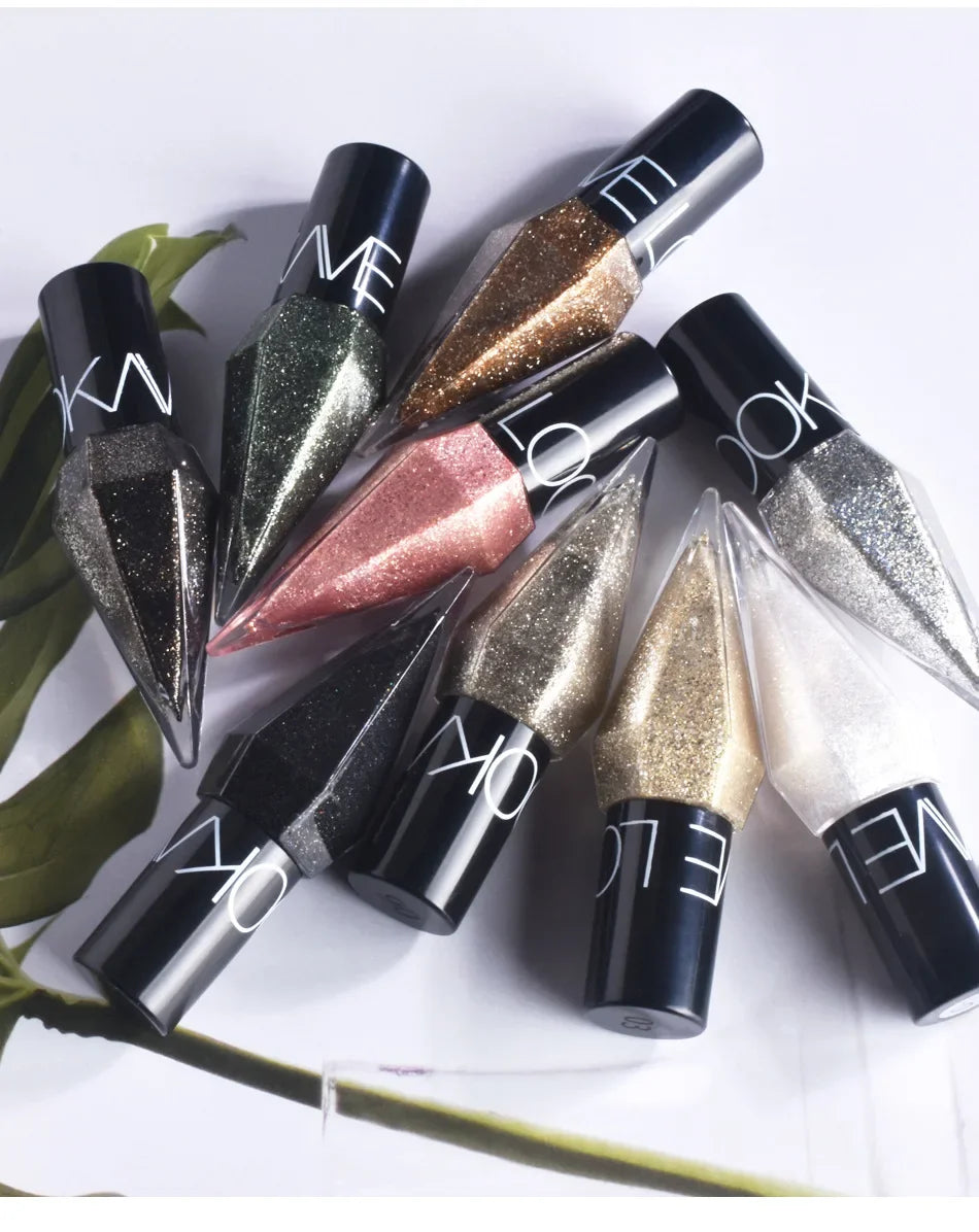 Diamond Sparkling Liquid Eyeliner Pearlescent color development quick dry waterproof not easily smudging liquid eyeliner