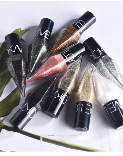 Diamond Sparkling Liquid Eyeliner Pearlescent color development quick dry waterproof not easily smudging liquid eyeliner