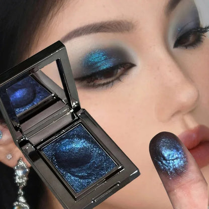 Diamond Monochrome Highlighter Eyeshadow Palette Chameleon Metallic Green Brighten Eye Shadow Fine Flash Eye Makeup Cosmetic