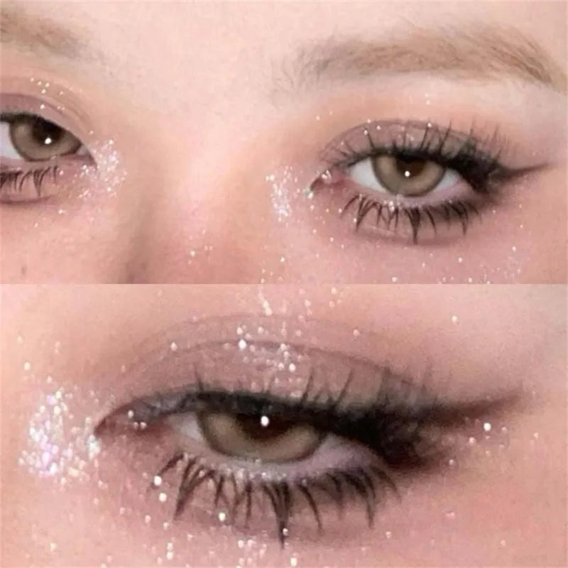 Diamond Monochrome Highlighter Eyeshadow Palette Chameleon Metallic Green Brighten Eye Shadow Fine Flash Eye Makeup Cosmetic