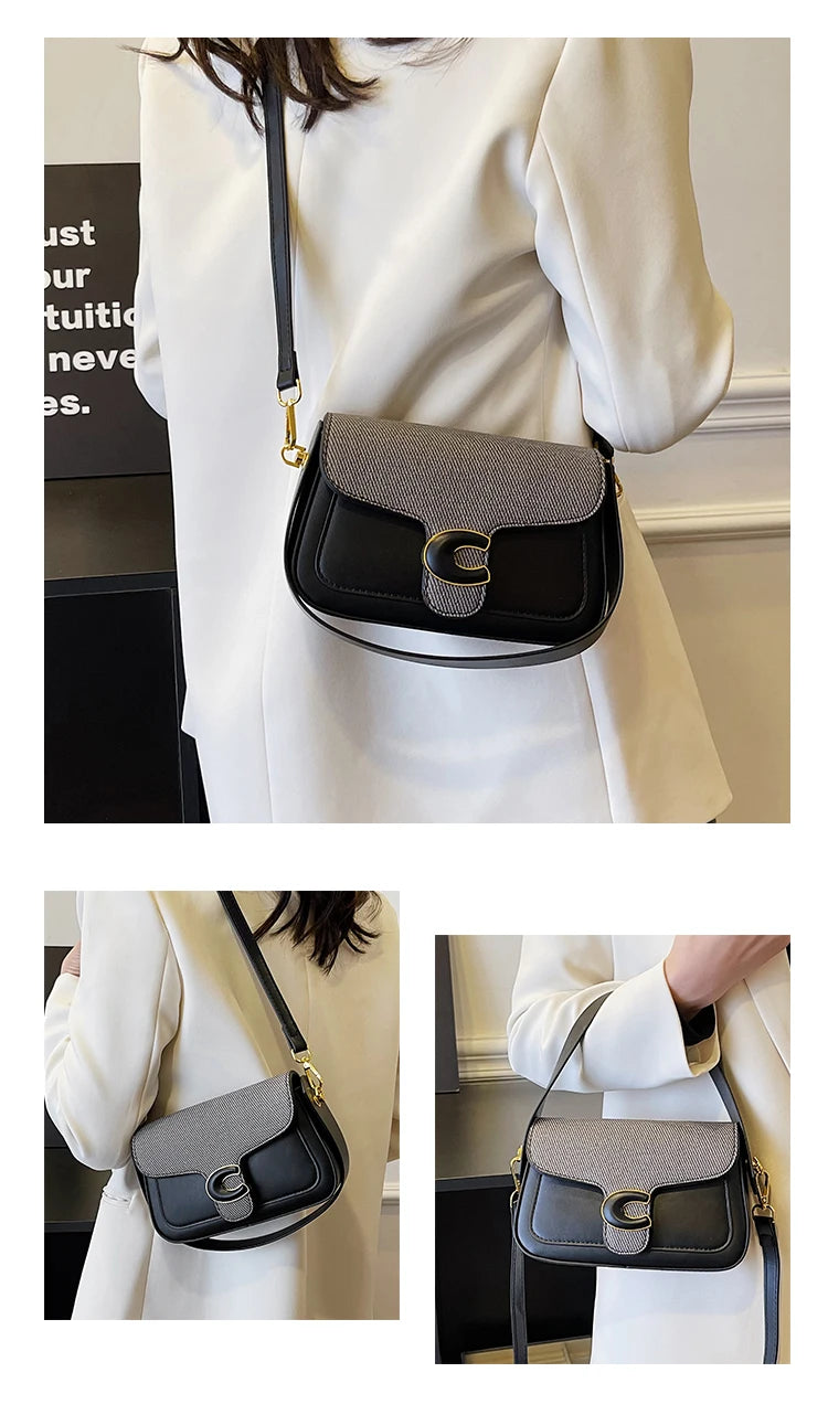 Stylish Quilted Women Messenger Bag - Waterproof Leather Crossbody Shoulder Bag With Adjustable Chain For Travel & Shopping