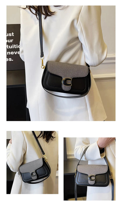 Stylish Quilted Women Messenger Bag - Waterproof Leather Crossbody Shoulder Bag With Adjustable Chain For Travel & Shopping