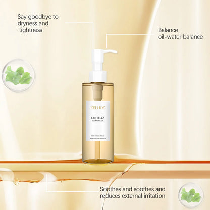 Centella Cleansing Oil Facial Makeup Remover Moisturizing Face Refresher Cleaning Centella Asiatica Extract Vitamin E Skin Oil