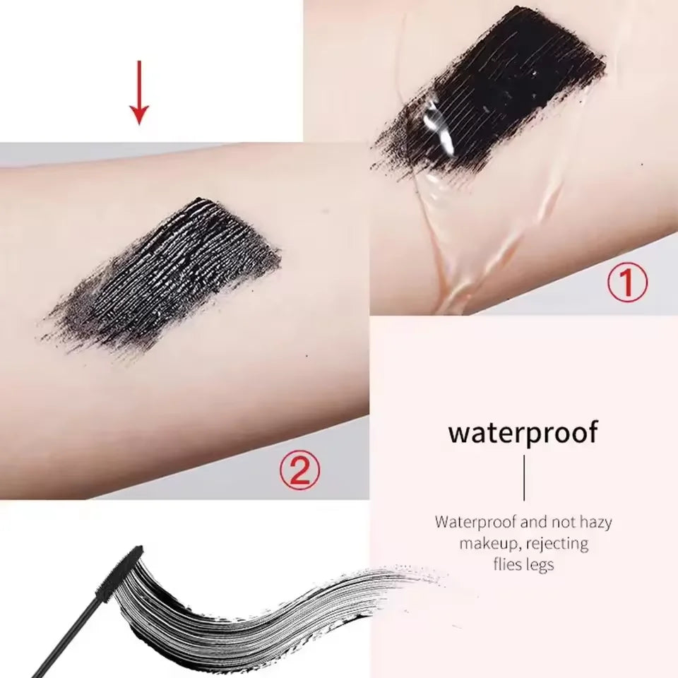 DUNUF Waterproof Mascara Eyelashes Lengthening Long Lasting Silky Lash Black Eyelashes Extension Make Up Beauty Eye Korean Cosmetic