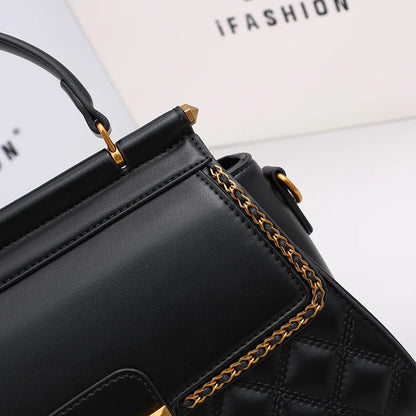 Women's handbag 2024 new autumn and winter high-end feeling, light luxury diamond grid small square bag, shoulder and crossbody