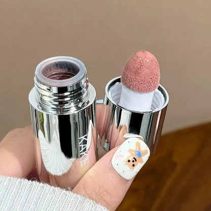 Moisturizing Sponge Head Blusher Liquid Blush Stick Natural Lip Contour Cheek Makeup Matte Milk Pink Brighten Rouge Highlighter